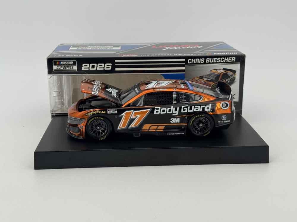Chris Buescher 2026 Body Guard Tribute 1:24 Color Chrome Nascar Diecast - FOIL NUMBER DIECAST