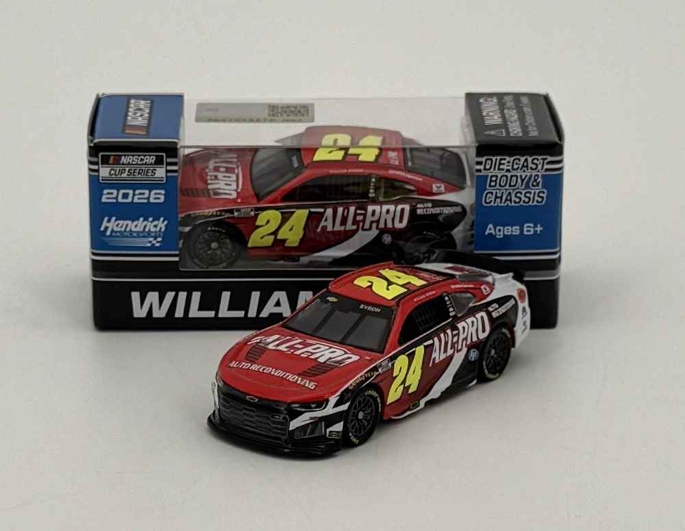 William Byron 2026 All-Pro 1:64 Nascar Diecast