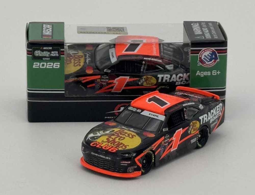Carson Kvapil 2026 Bass Pro Shops / Tracker Boats 1:64 Xfinity Diecast