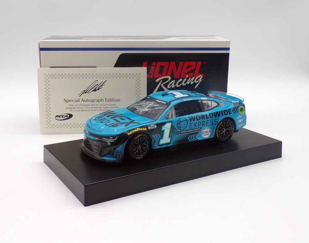 Ross Chastain Autographed 2024 Worldwide Express 1:24 Nascar Diecast