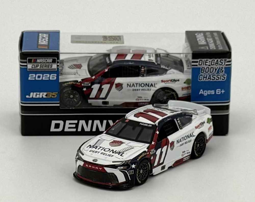 Denny Hamlin 2026 National Debt Relief 1:64 Nascar Diecast