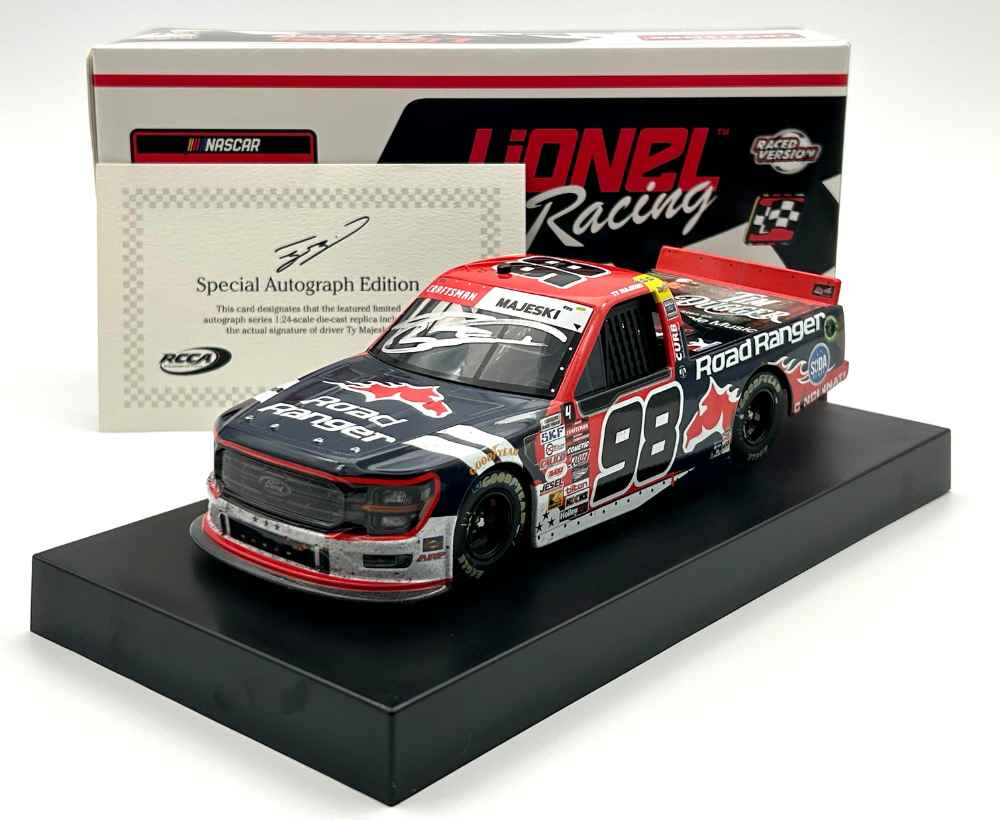 Ty Majeski Autographed 2024 Road Ranger 11/8 Phoenix Race Win Race Win 1:24 Nascar Diecast - Truck Series