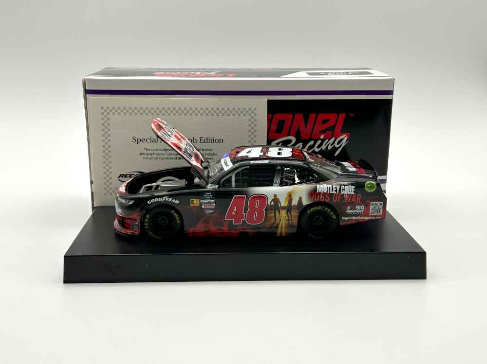 Parker Kligerman Autographed 2024 Motley Crue "Dogs of War" 1:24 Nascar Diecast - Xfinity Series