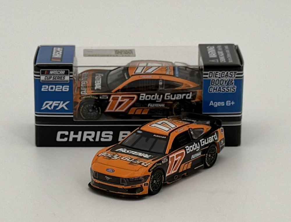 Chris Buescher 2026 Body Guard 1:64 Nascar Diecast - FOIL NUMBER DIECAST