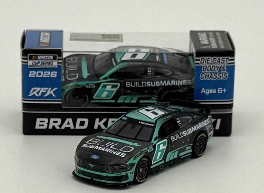 Brad Keselowski 2026 Buildsubmarines.com 1:64 Nascar Diecast - FOIL NUMBER DIECAST