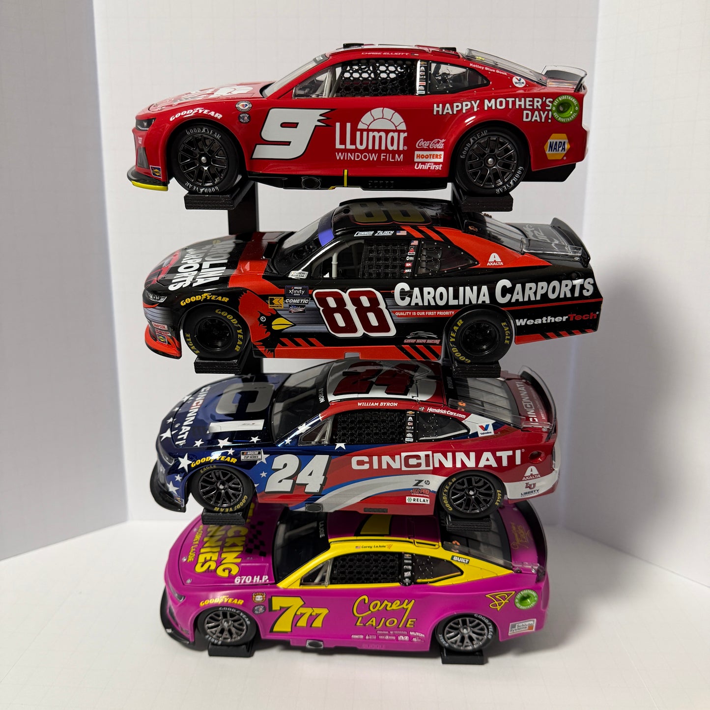 NASCAR 1/24 Diecast Stand - Four Tier