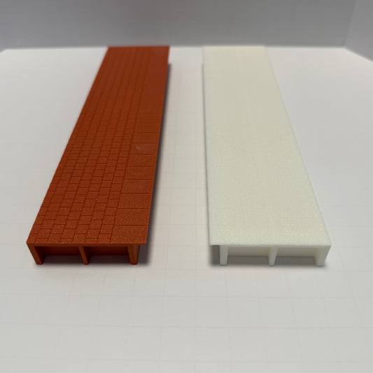 HO Scale Station Platform for Passengers - Multiple Colors