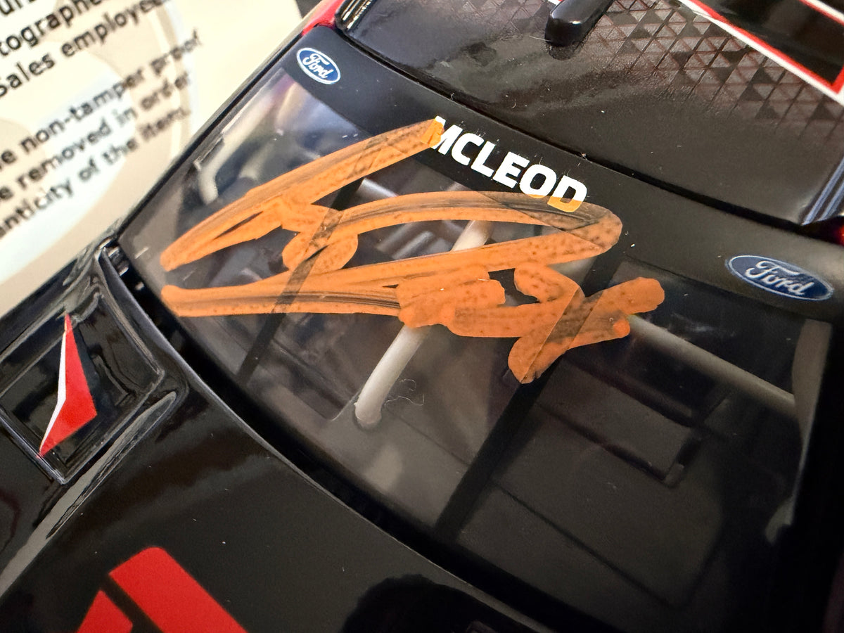 BJ McLeod Dual Autographed 2022 Next Gen Test Car 1:24 Nascar Diecast