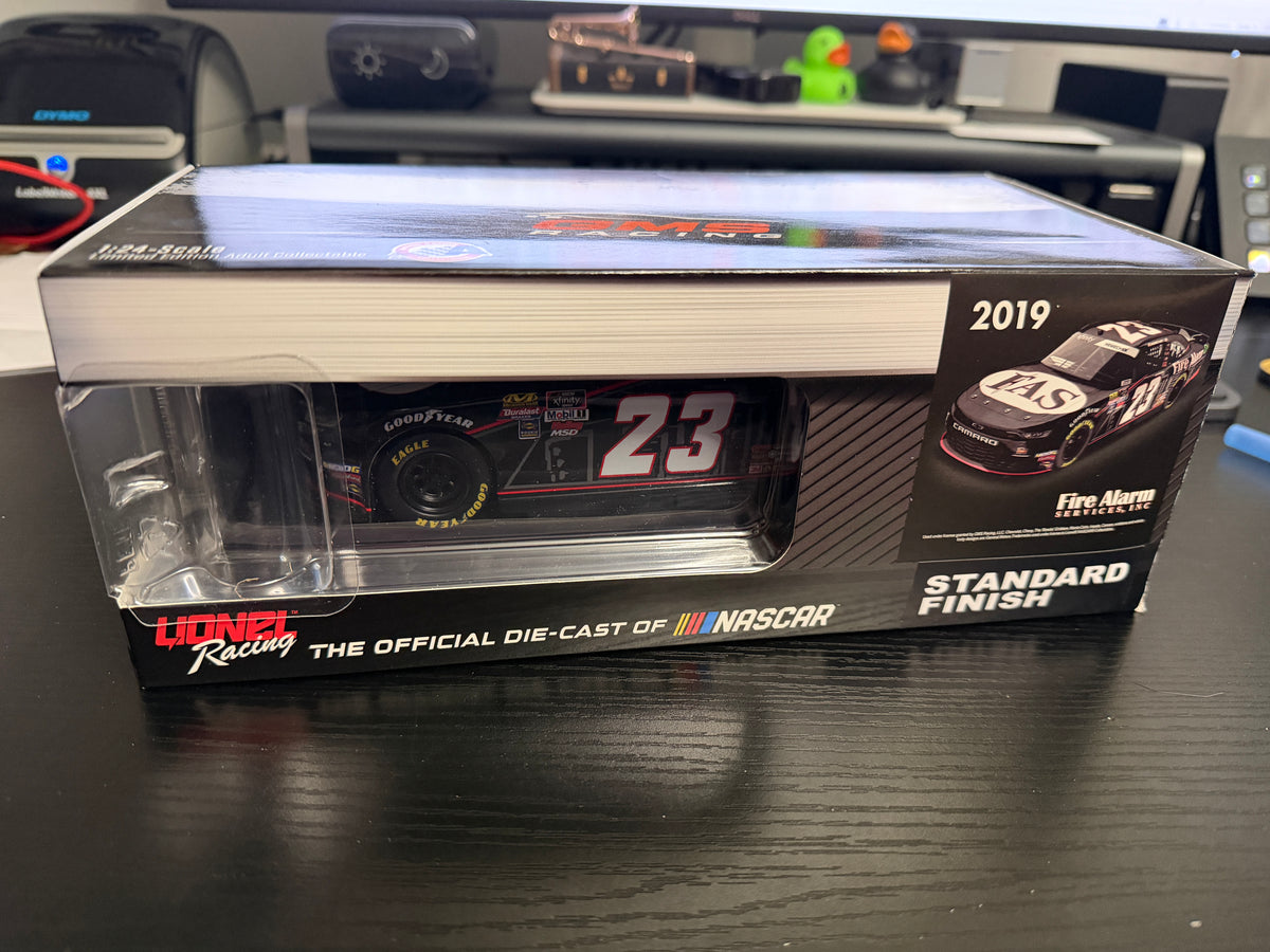 John Hunter Nemechek Autographed 2019 Fire Alarm Services 1:24 NASCAR Diecast