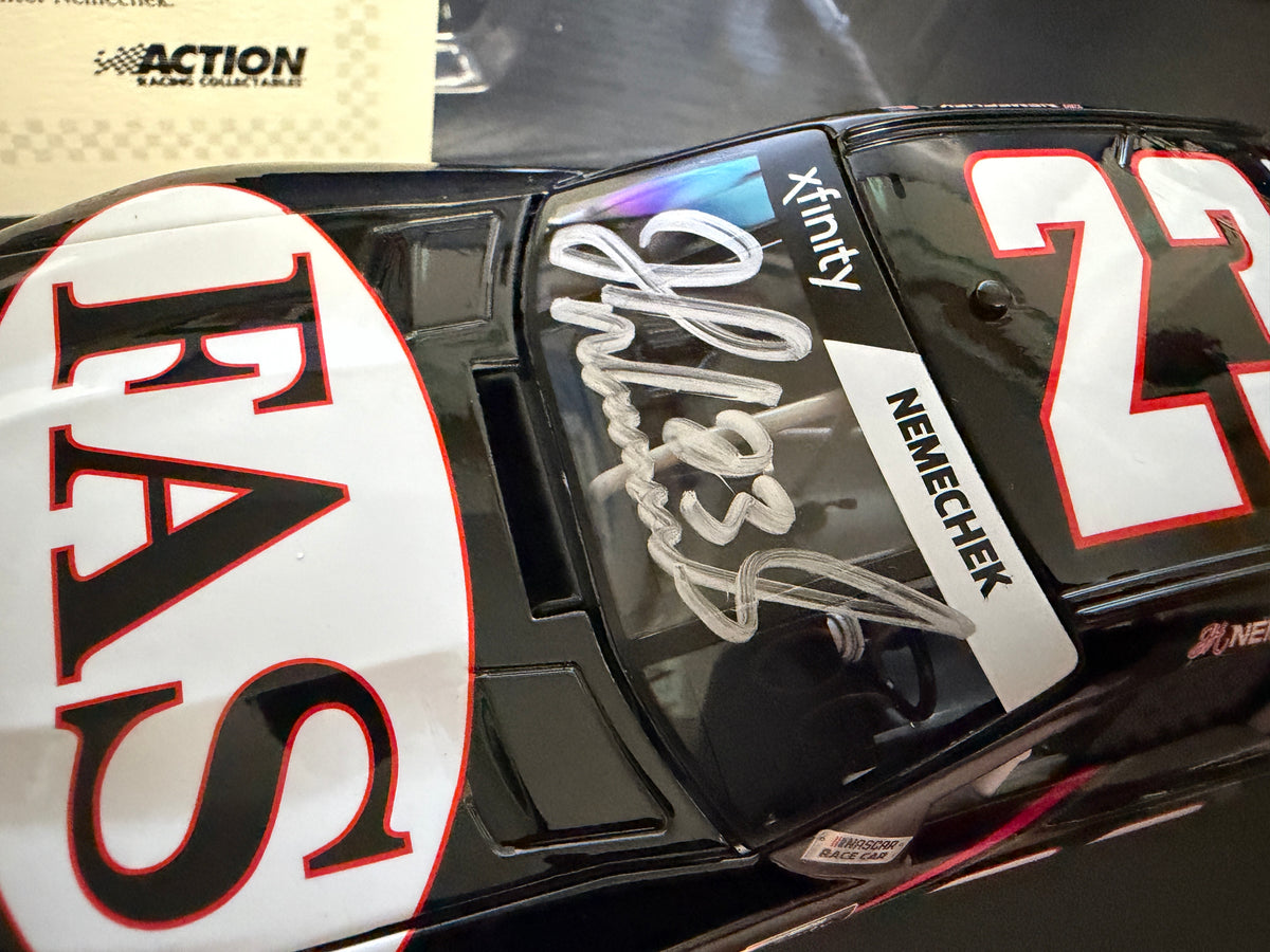 John Hunter Nemechek Autographed 2019 Fire Alarm Services 1:24 NASCAR Diecast
