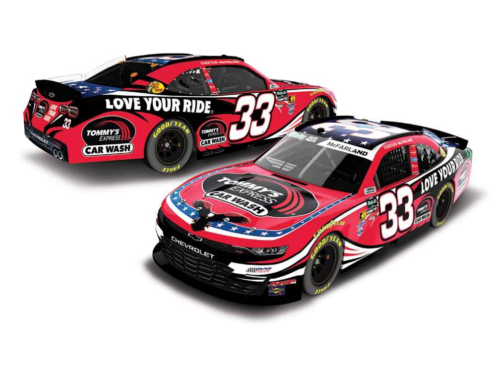 Cleetus McFarland 2026 Tommy's Express Car Wash 1:24 O'Reilly Auto Parts Series