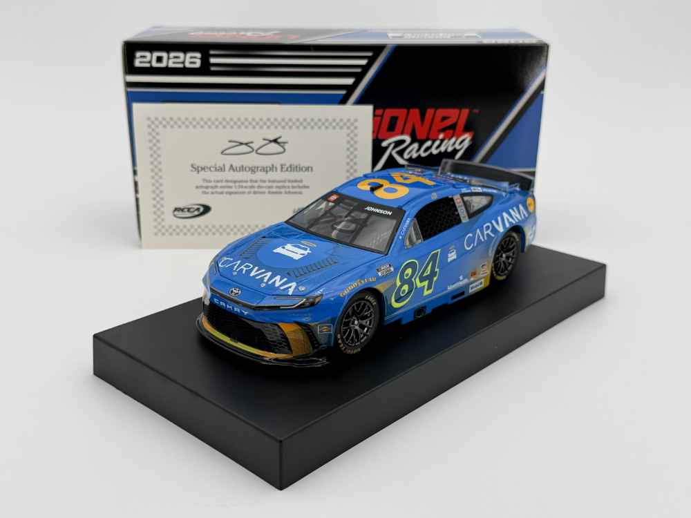 Jimmie Johnson Autographed 2026 Carvana 1:24 Nascar Diecast