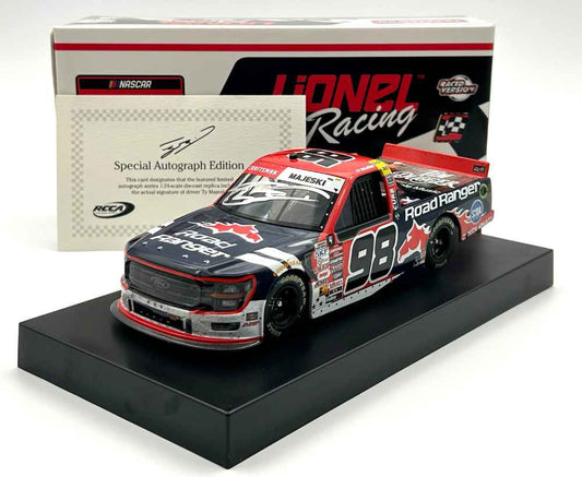Ty Majeski Autographed 2024 Road Ranger 11/8 Phoenix Race Win Race Win 1:24 Nascar Diecast - Truck Series